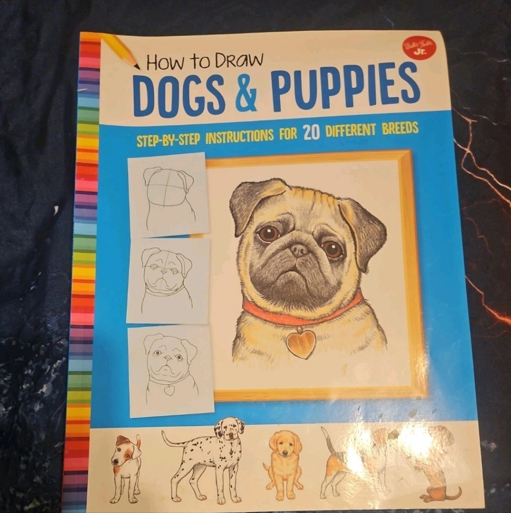 How to Draw Dogs and Puppies : Step-By-step Instructions for 20 Different Breeds
